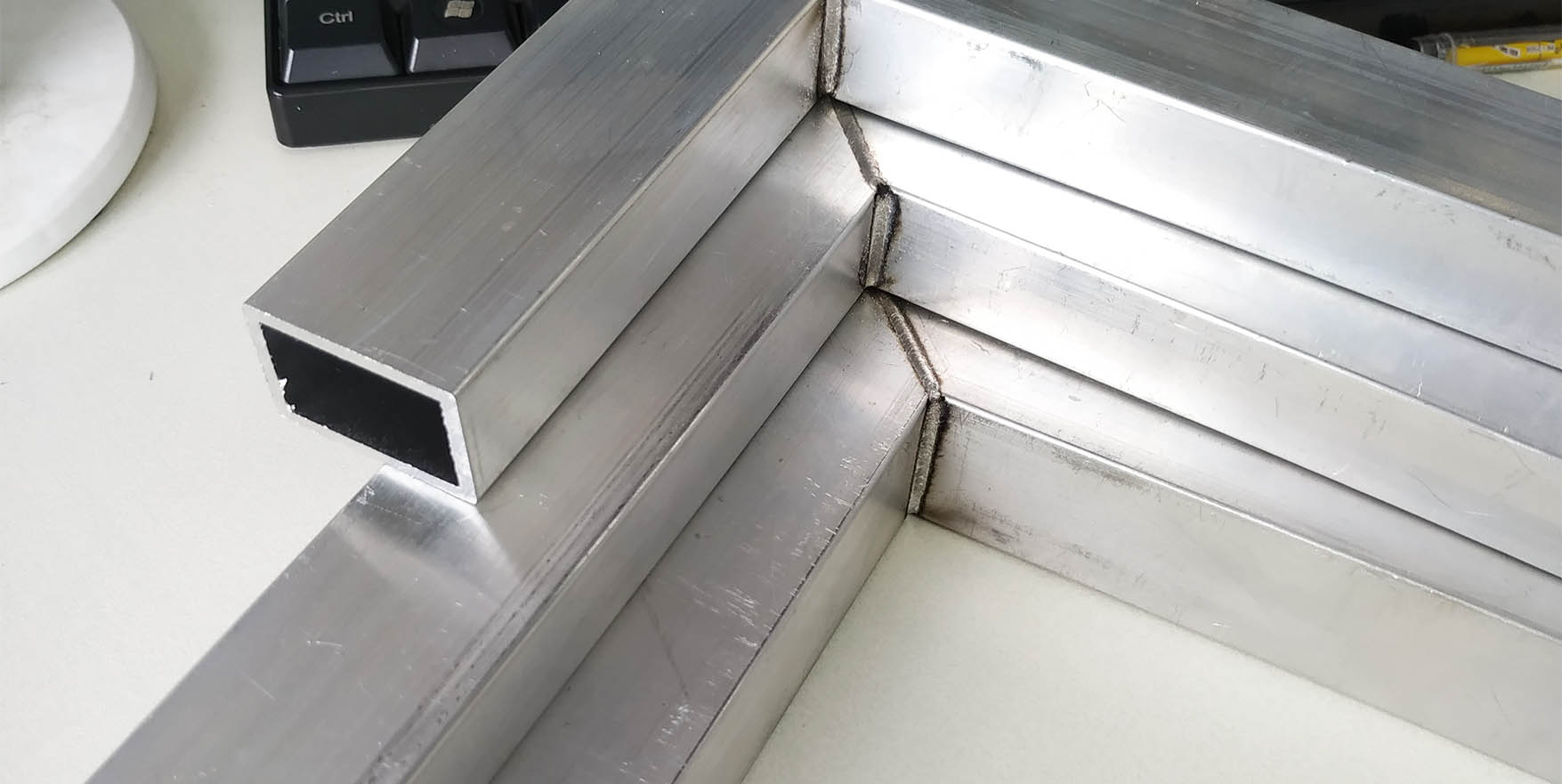 Welding of 2mm aluminum alloy square tube